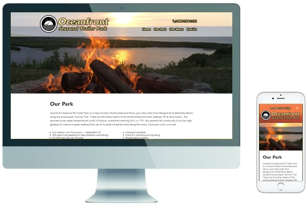 Responsive Website Development & SEO - Oceanfront RV Park