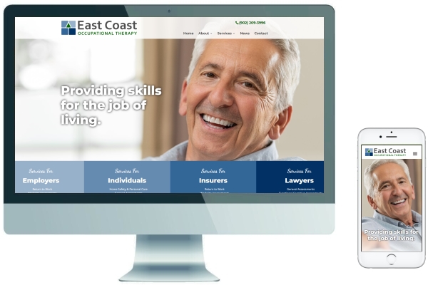 Responsive Website Development & SEO - East Coast Occupational Therapy