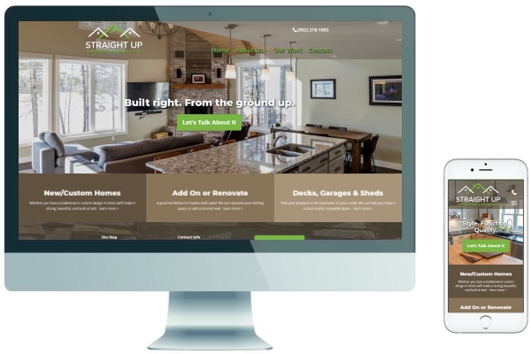 Responsive Website Development & SEO - Straight Up Construction